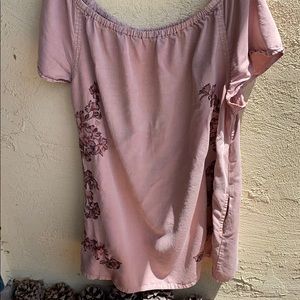 Summery dress RWN 100% TENCEL pink dress pocket